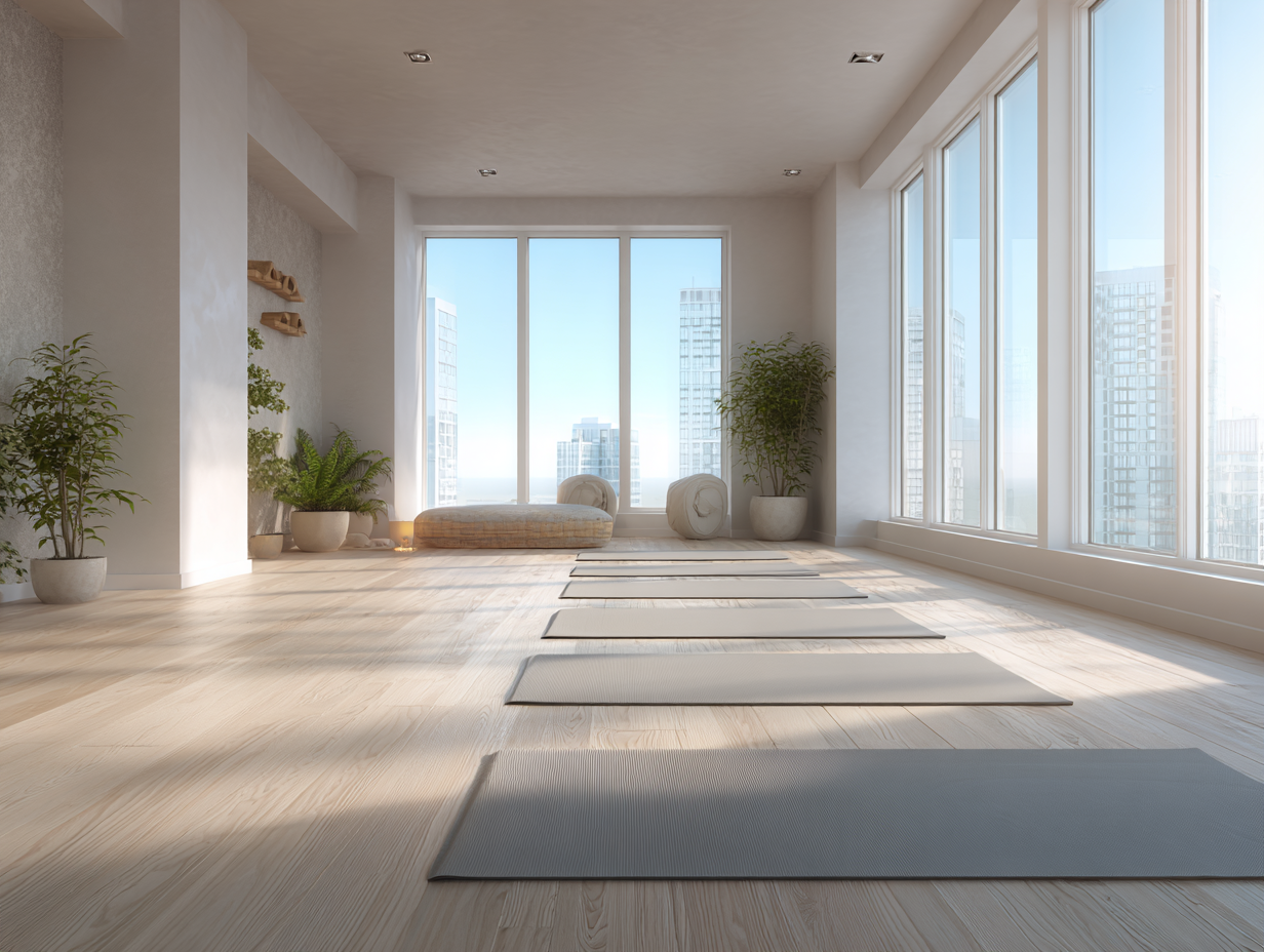 Портрет жінки середнього віку з спокійним та задоволеним виразом обличчя